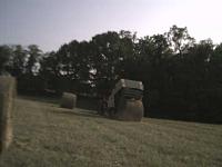 Haybaling, ejecting bale